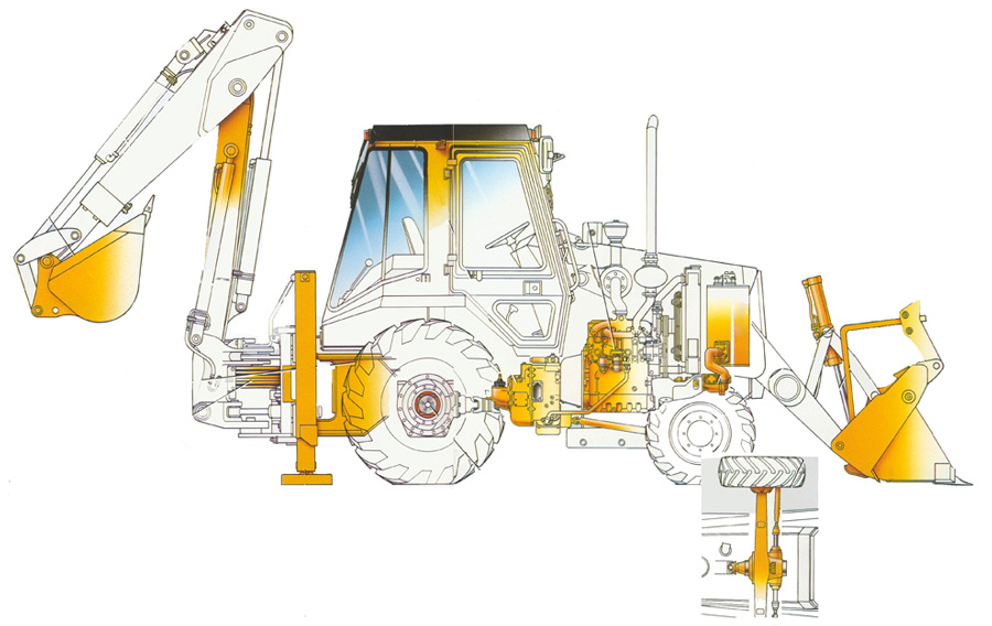 арнайы техникаға арналған қосалқы бөлшектер jcb volvo caterpillar komatsu clark ZF